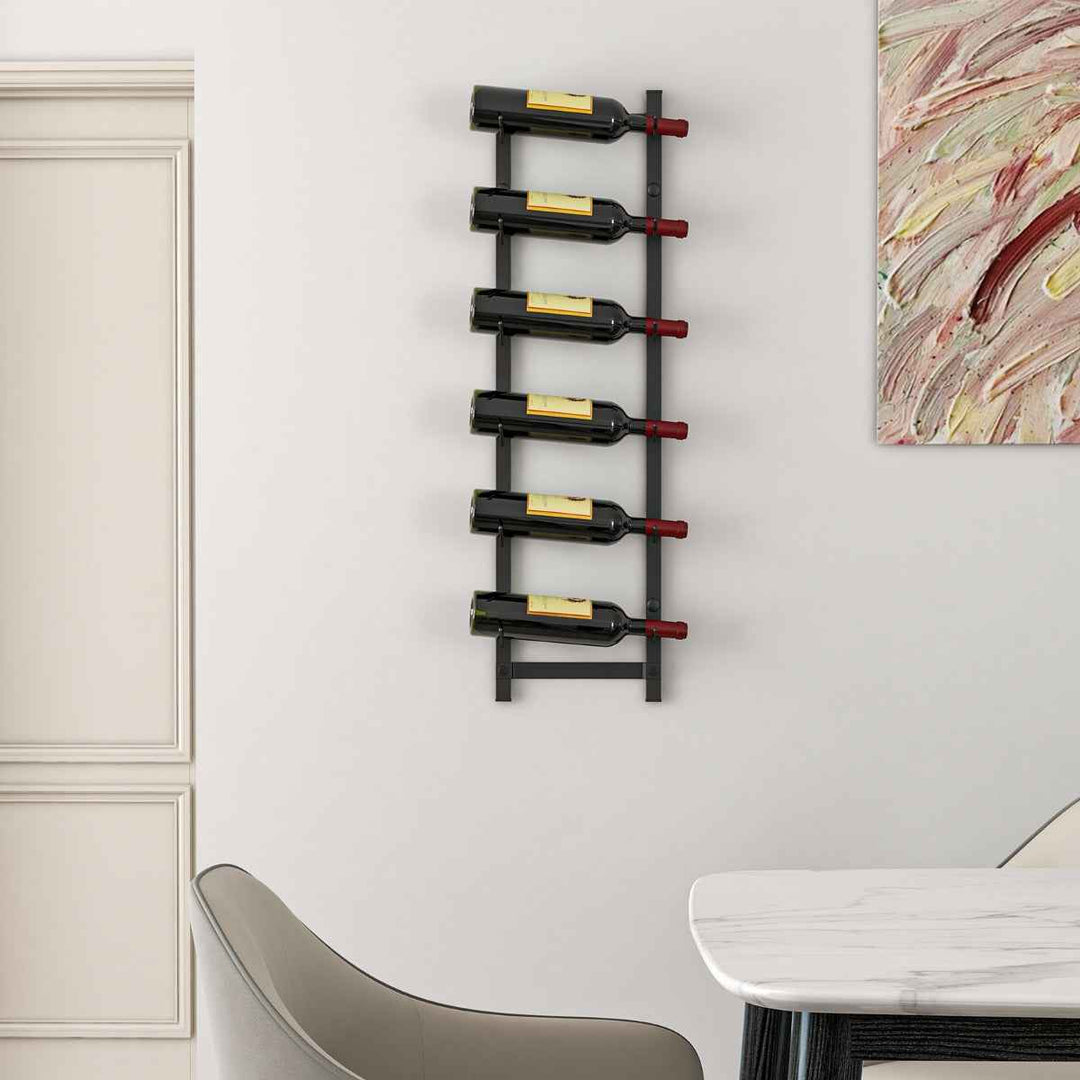Wall Mounted Metal Wine Rack Organizer for Liquor and Champagne