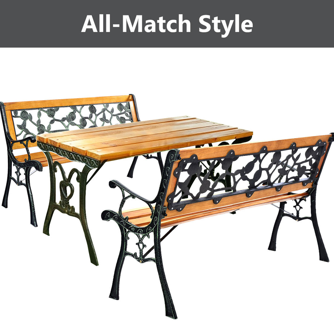 Weather Proof Outdoor Furniture with Wood Frame for Backyard Porch Patio - TidySpaces
