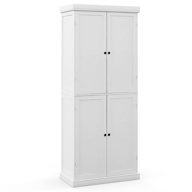 4 Door Freestanding Kitchen Pantry Buffet Cabinet