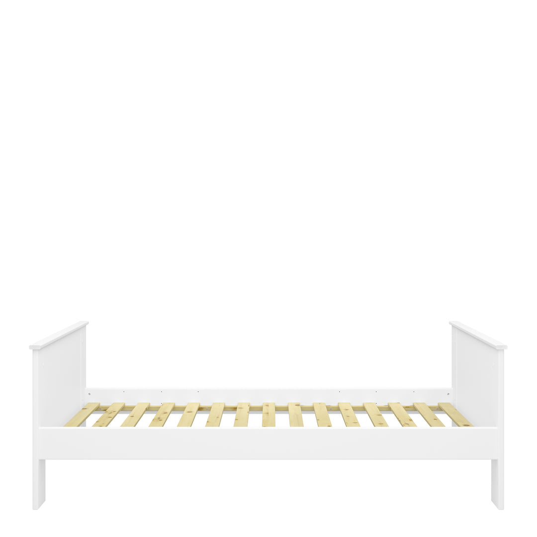 Alba Single Bed White - TidySpaces
