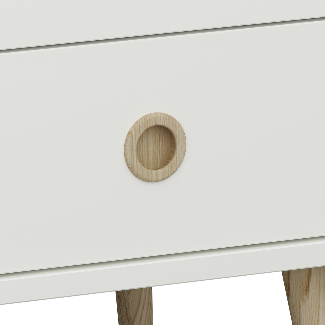 Softline 4 + 4 Wide Chest Off White - TidySpaces