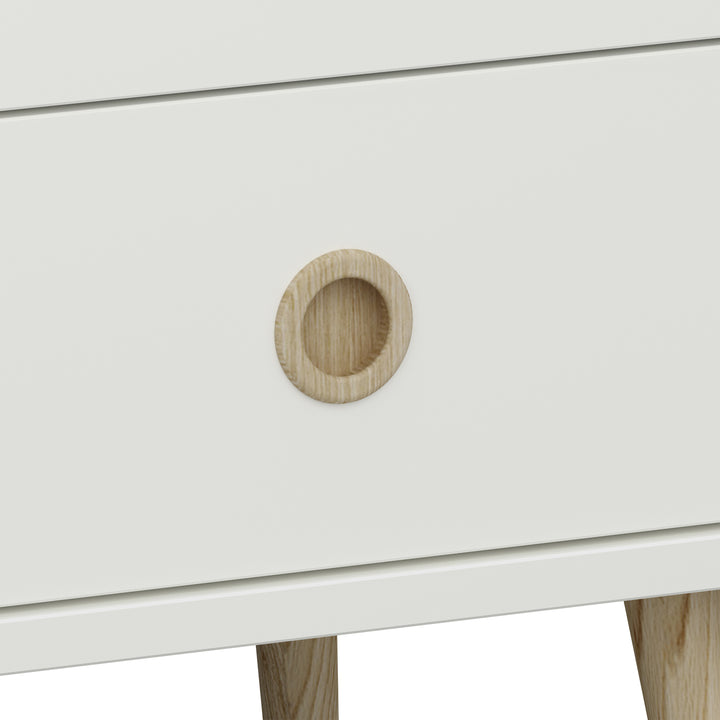 Softline 4 + 4 Wide Chest Off White - TidySpaces