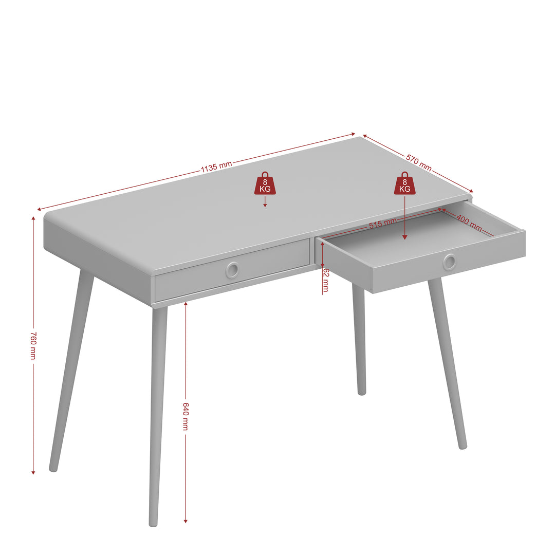Softline Standard Desk Grey - TidySpaces