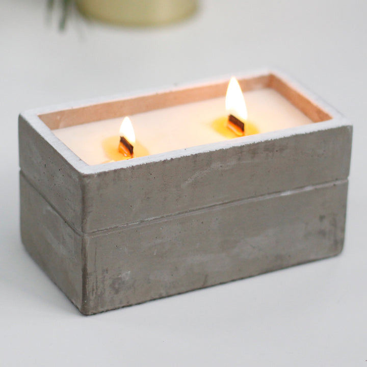 Concrete Pot Candles - TidySpaces