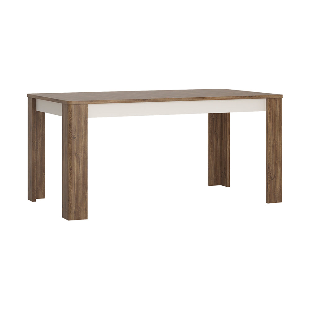 Toledo extending dining table in White and Oak - TidySpaces