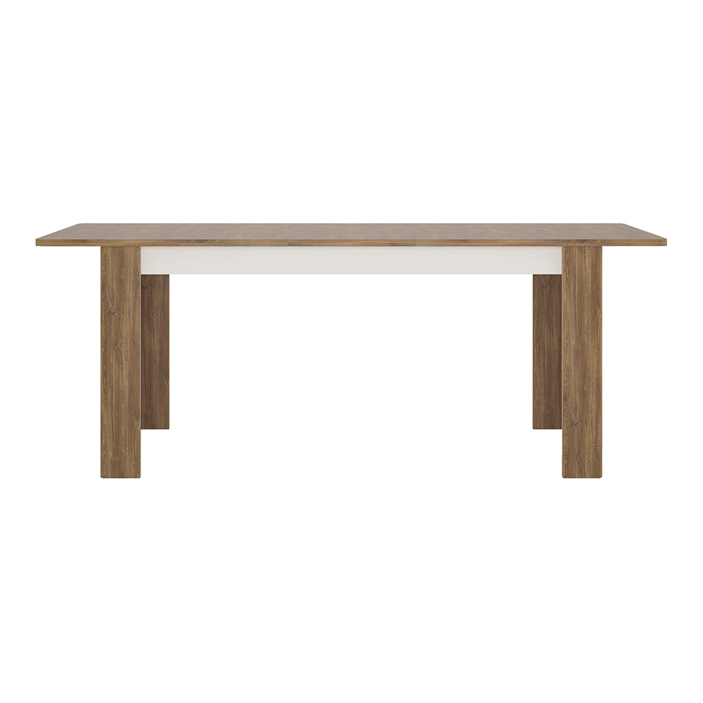 Toledo extending dining table in White and Oak - TidySpaces