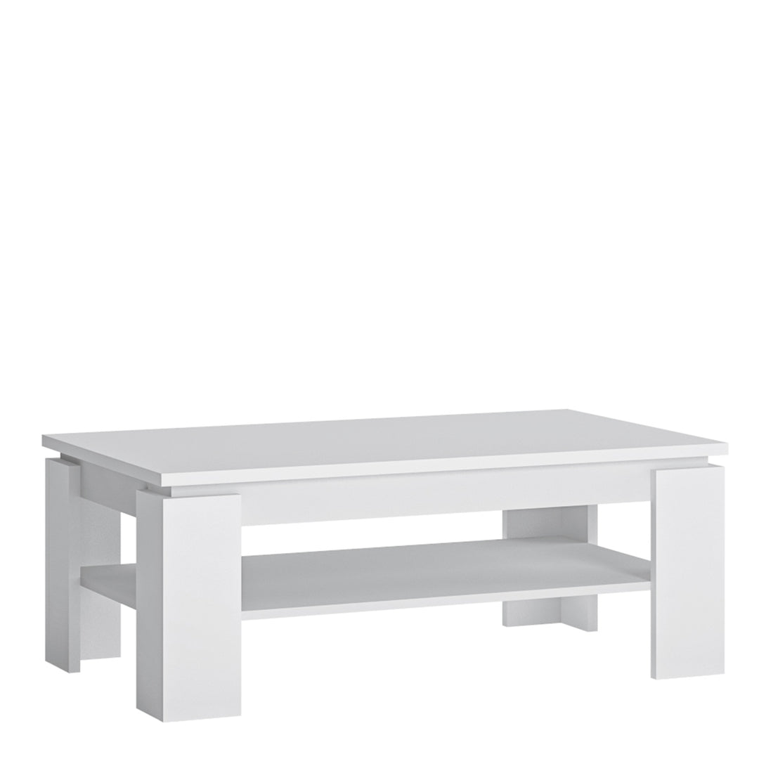 Fribo Large coffee table in White - TidySpaces
