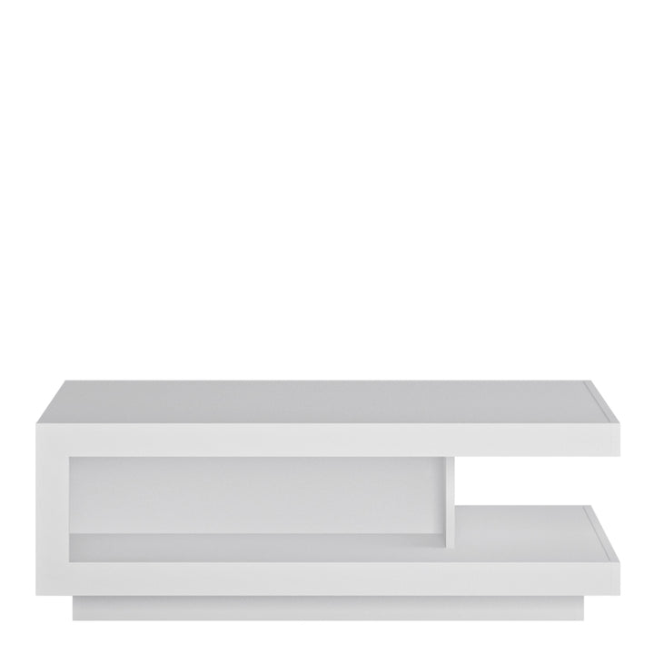 Lyon Designer coffee table in White and High Gloss - TidySpaces