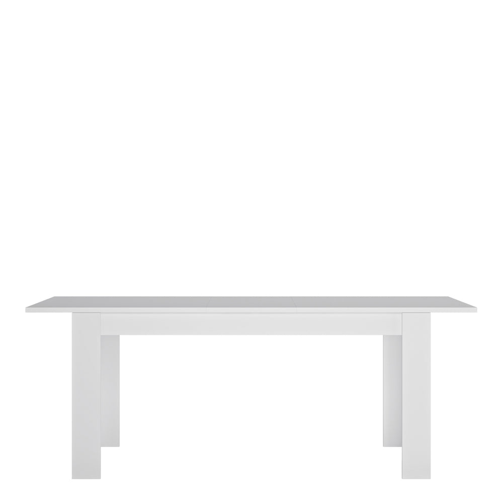 Lyon Large extending dining table 160/200 cm in White and High Gloss - TidySpaces