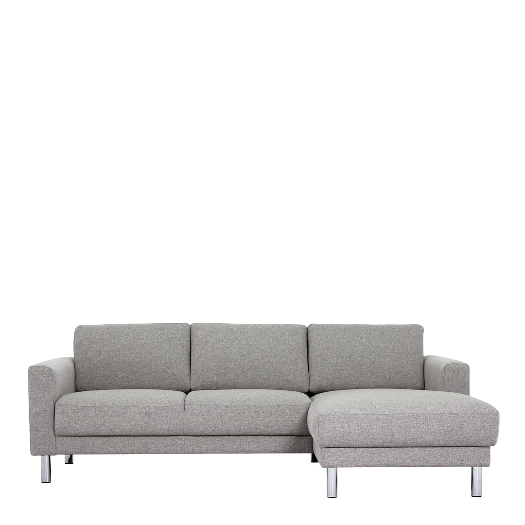 Cleveland Chaiselongue Sofa (RH) in Nova Light Grey - TidySpaces