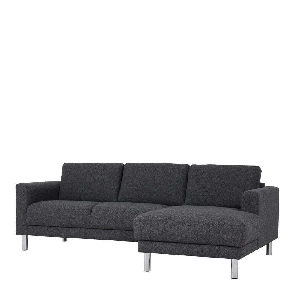 Cleveland Chaiselongue Sofa (RH) in Nova Anthracite - TidySpaces