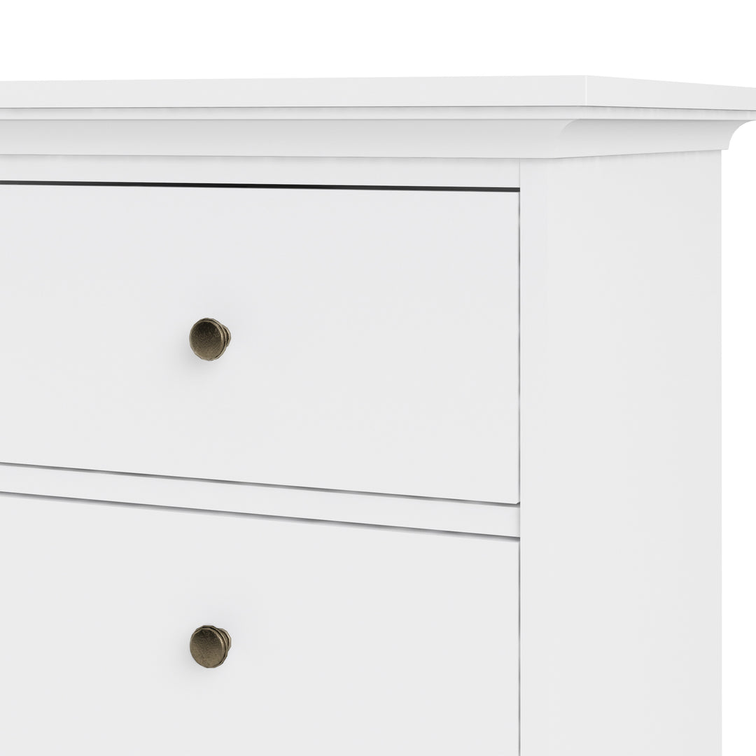 Paris Chest of 4 Drawers in White - TidySpaces