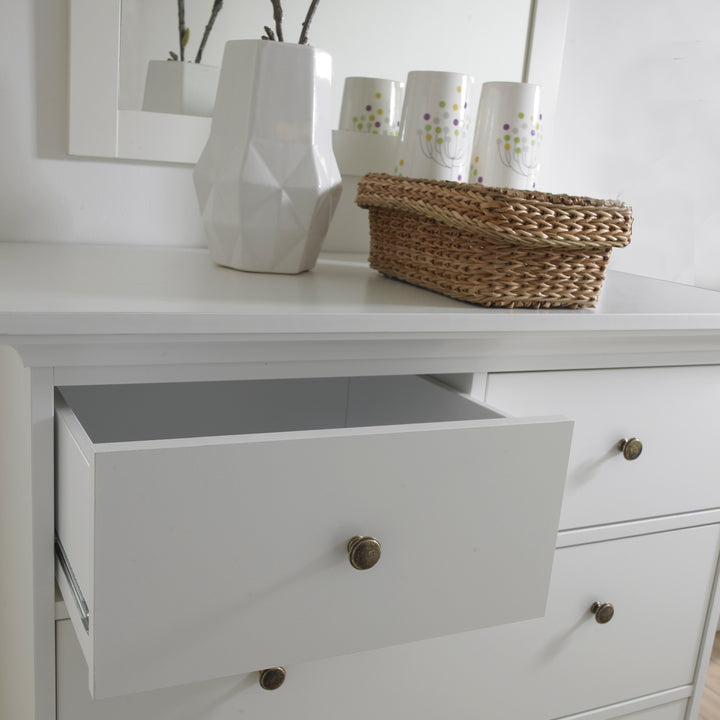 Paris Chest of 4 Drawers in White - TidySpaces