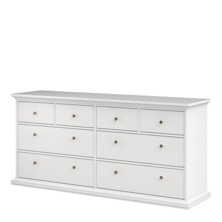 Paris Chest of 8 Drawers in White - TidySpaces