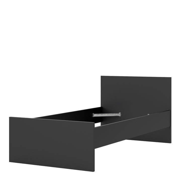 Naia Single Bed 3ft (90 x 190) in Black Matt - TidySpaces
