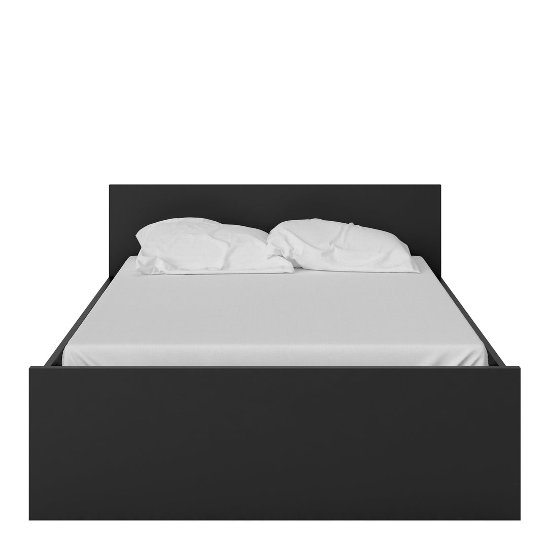 Naia Double Bed 4ft6 (140 x 190) in Black Matt - TidySpaces