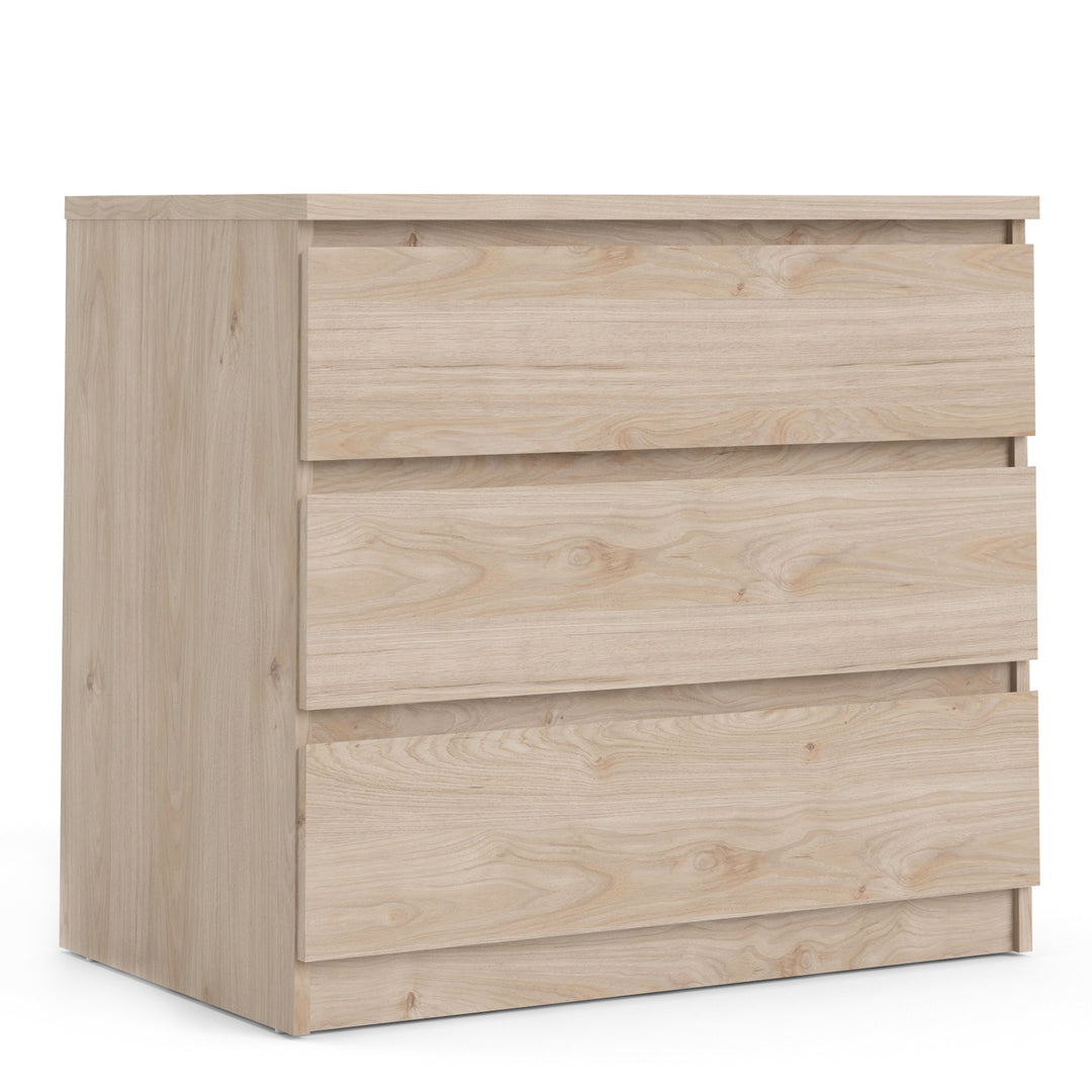 Naia Chest of 3 Drawers in Jackson Hickory Oak - TidySpaces