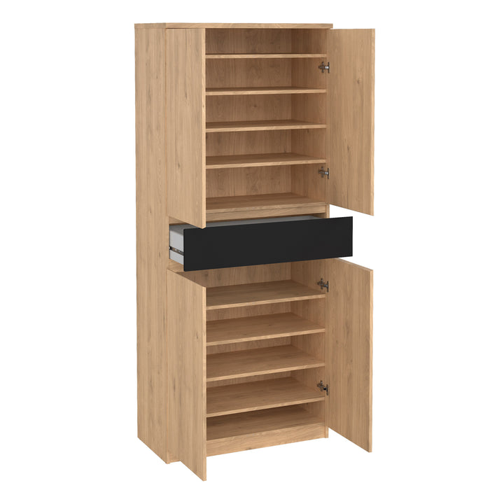Naia Shoe Cabinet with 4 Doors + 1 Drawer - TidySpaces