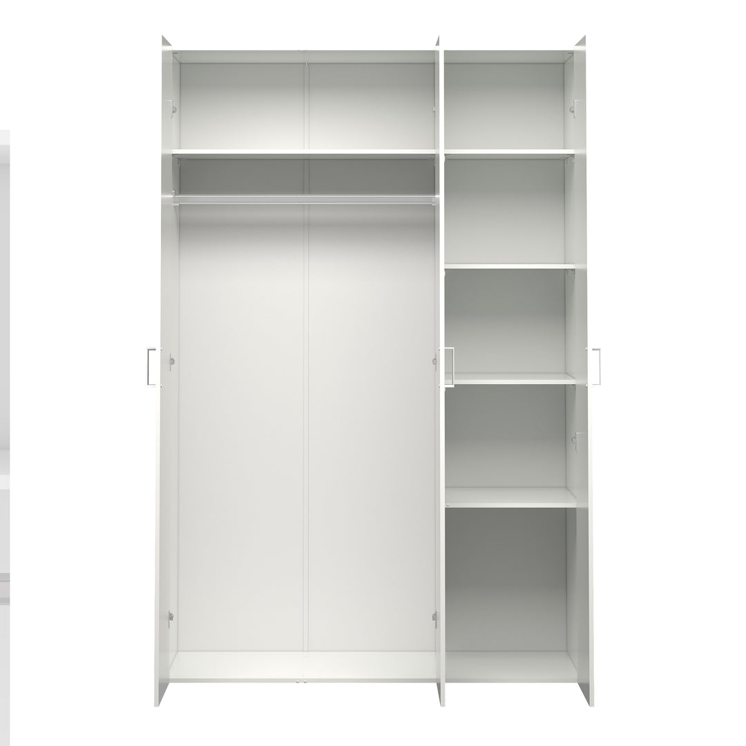 Space Wardrobe with 3 doors White 1750 - TidySpaces