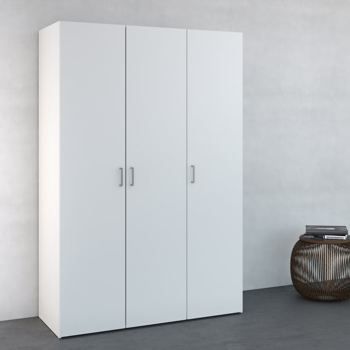Space Wardrobe with 3 doors White 1750 - TidySpaces