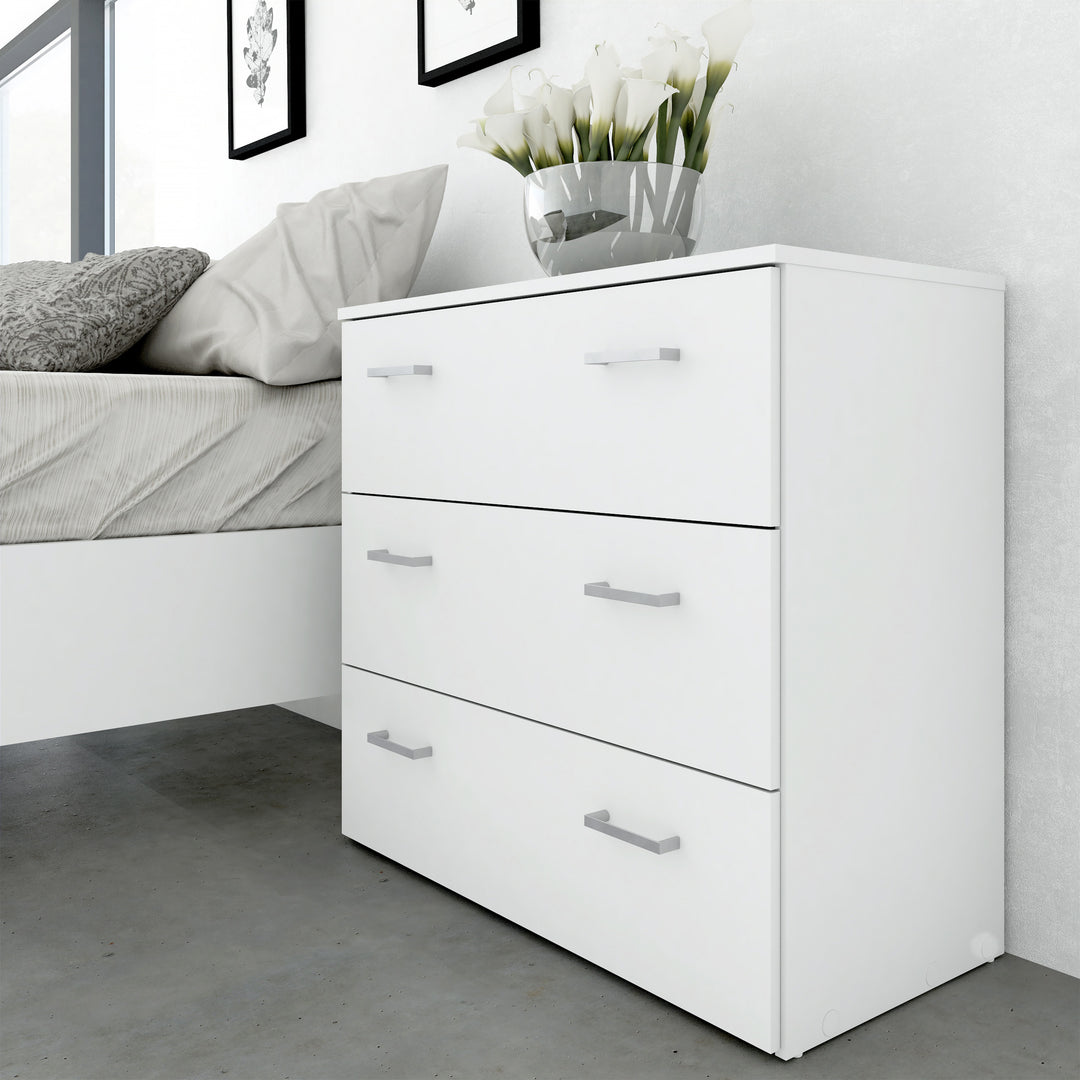 Space Chest of 3 Drawers in White - TidySpaces