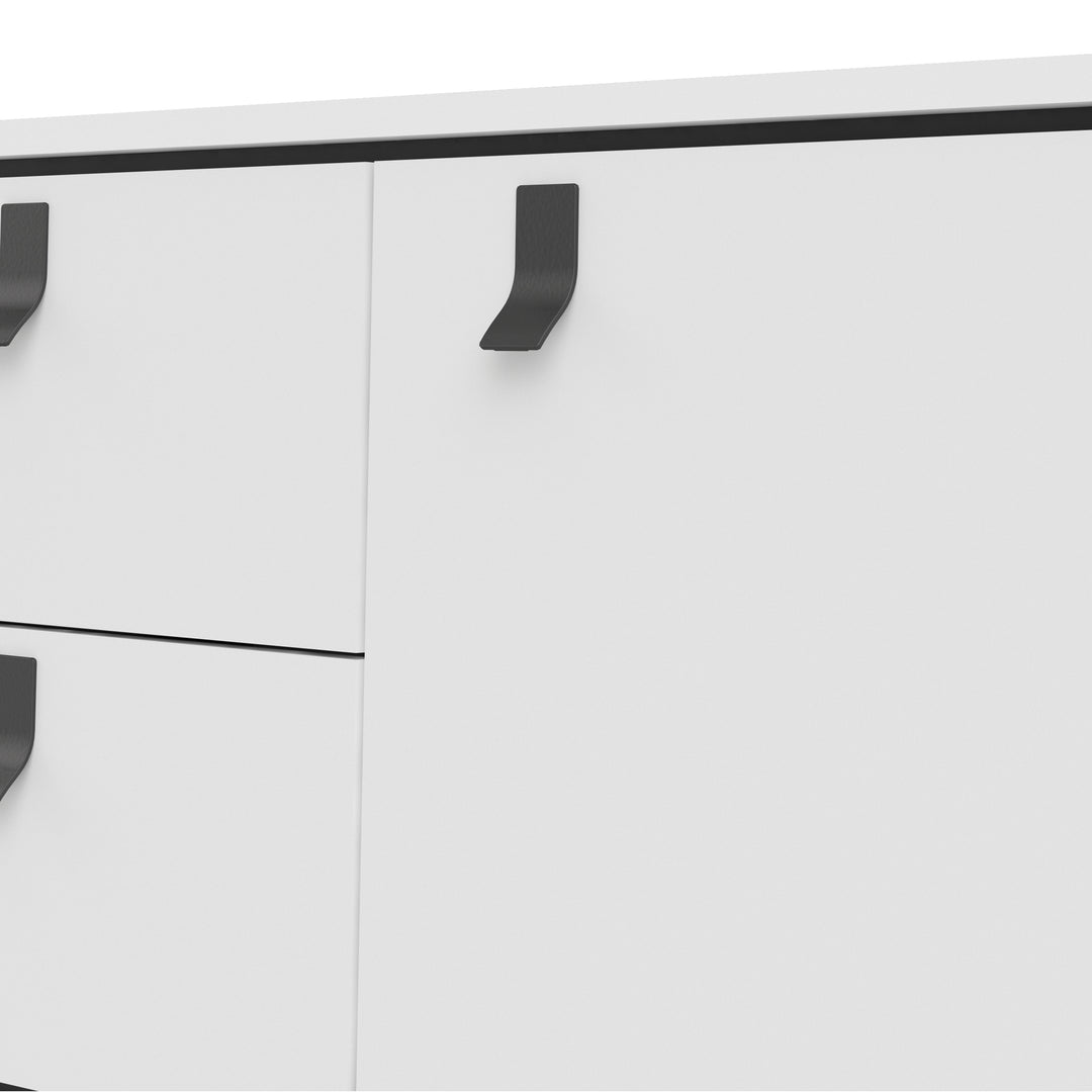 Ry Sideboard 2 doors + 2 drawers Matt White - TidySpaces
