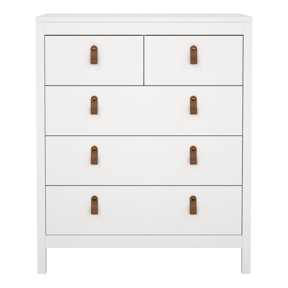 Barcelona Chest 3+2 drawers in White - TidySpaces