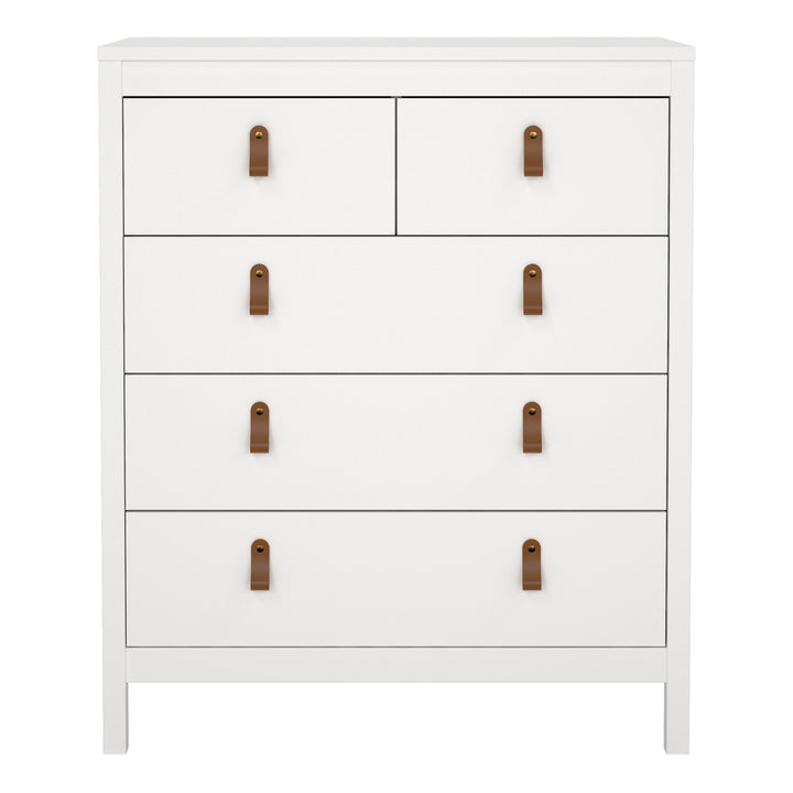 Barcelona Chest 3+2 drawers in White - TidySpaces