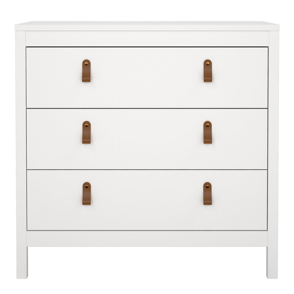 Barcelona Chest 3 drawers in White - TidySpaces