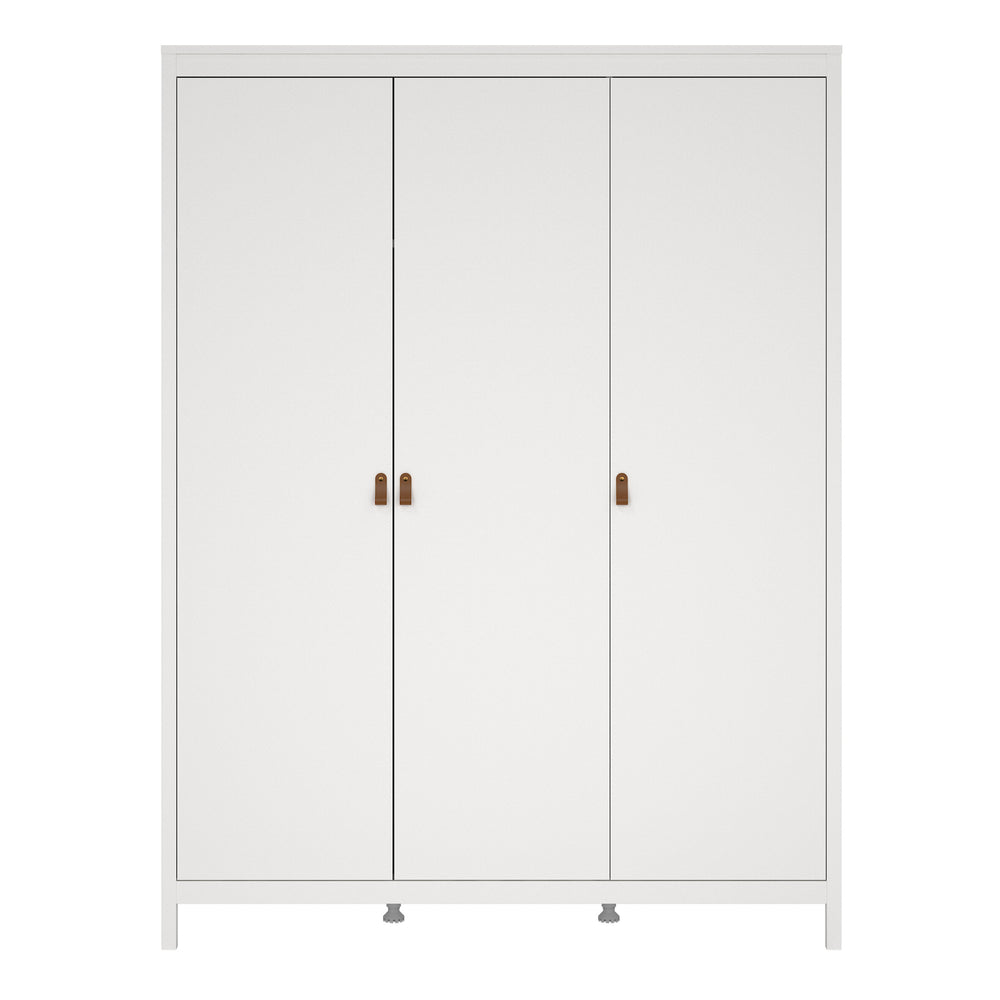 Barcelona Wardrobe with 3 doors in White - TidySpaces