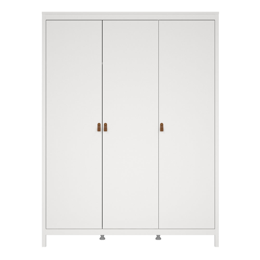 Barcelona Wardrobe with 3 doors in White - TidySpaces