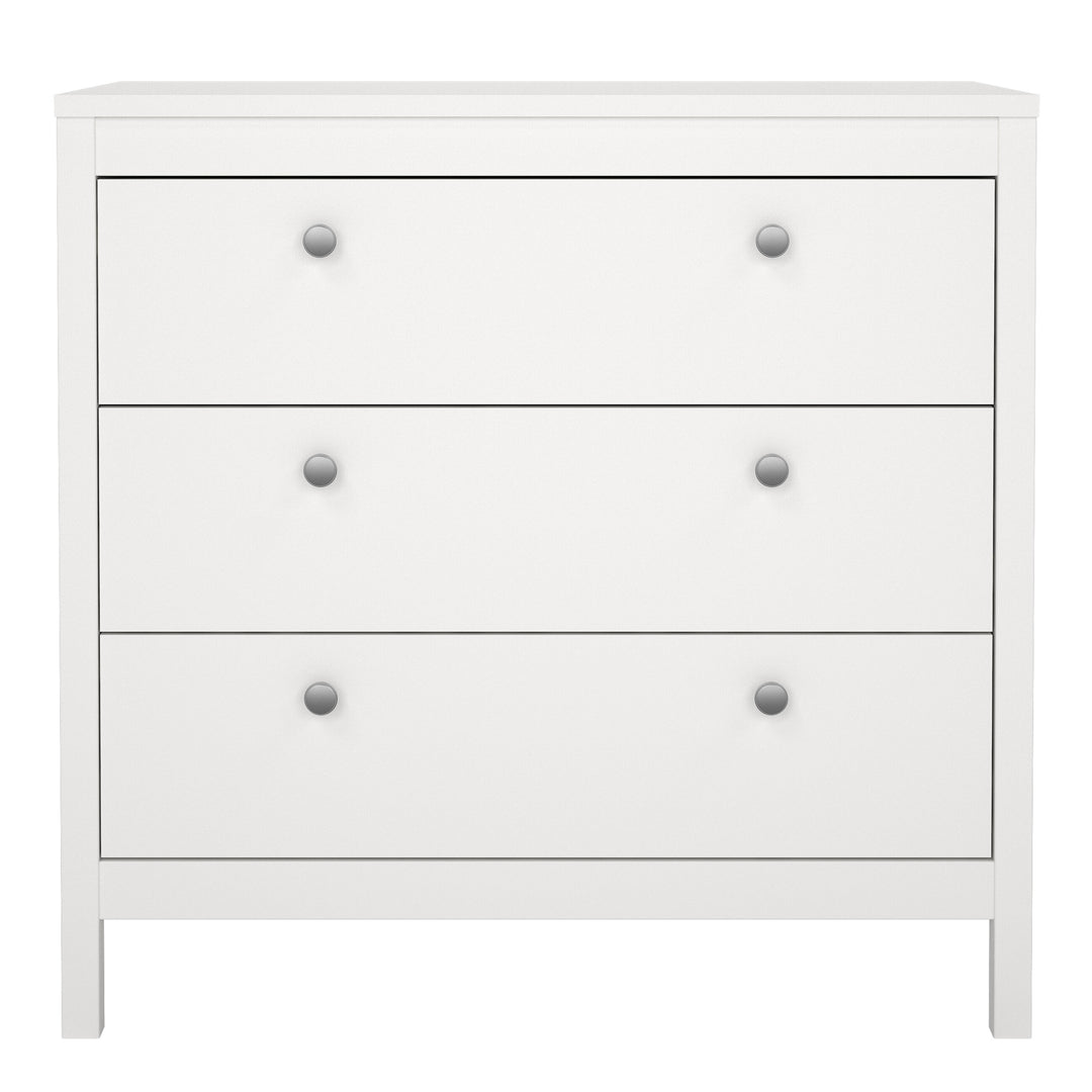 Madrid Chest 3 drawers in White - TidySpaces