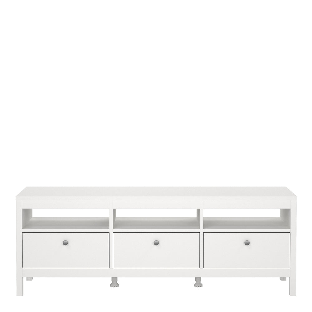 Madrid Tv-unit 3 drawers in White - TidySpaces