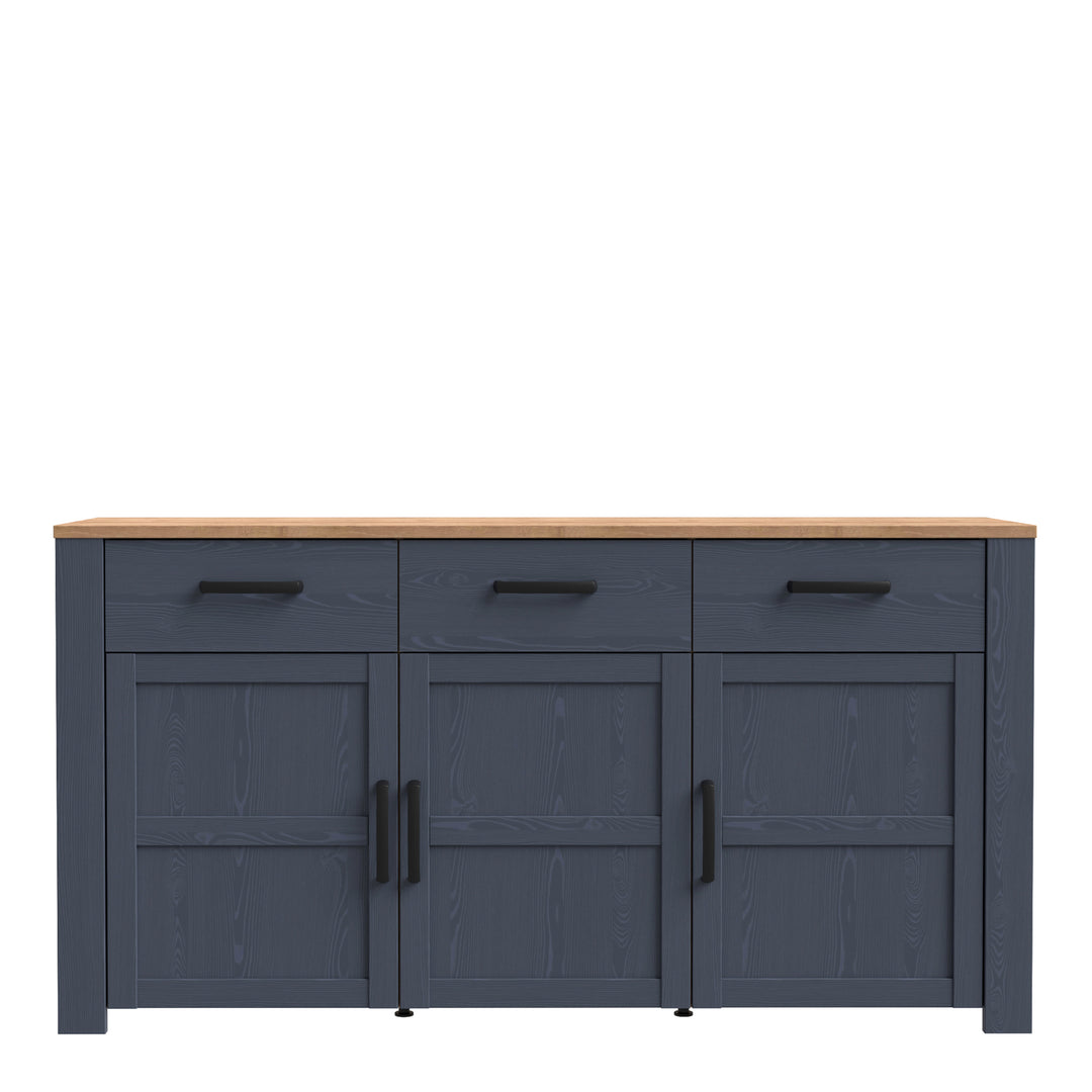 Bohol Sideboard in Riviera Oak/Navy - TidySpaces