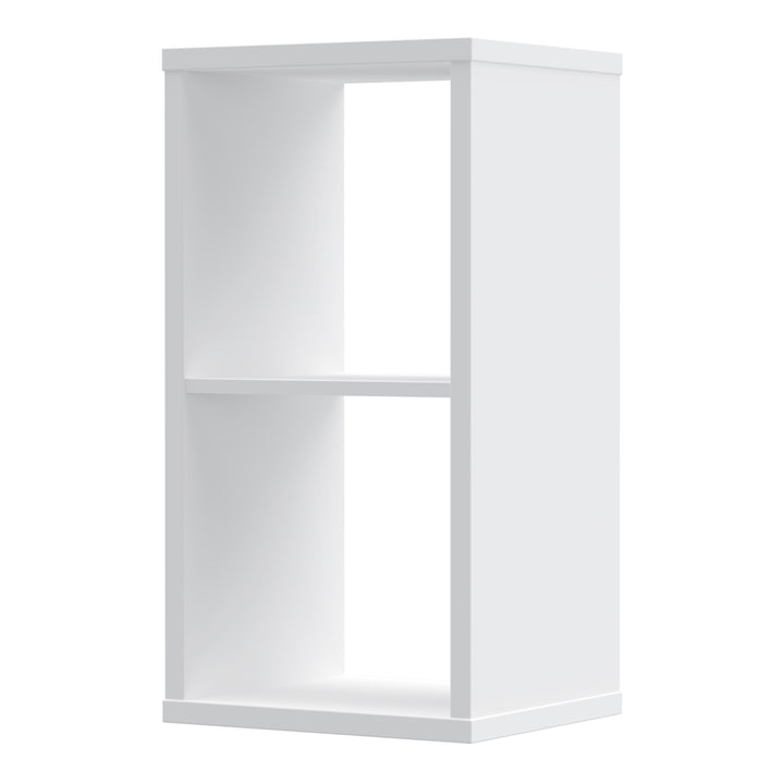 Mauro 1 Shelf Storage Unit in White High Gloss / White - TidySpaces