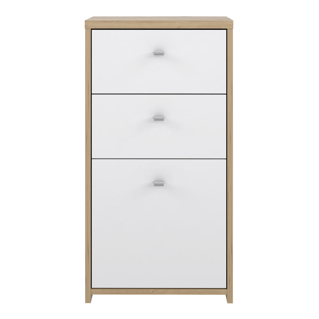 Best Chest Storage Cabinet 2 Drawers 1 Door in Artisan Oak/White - TidySpaces