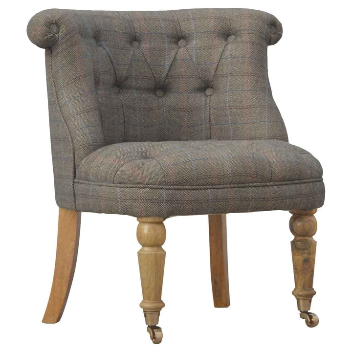 Small Multi Tweed Accent Chair - TidySpaces