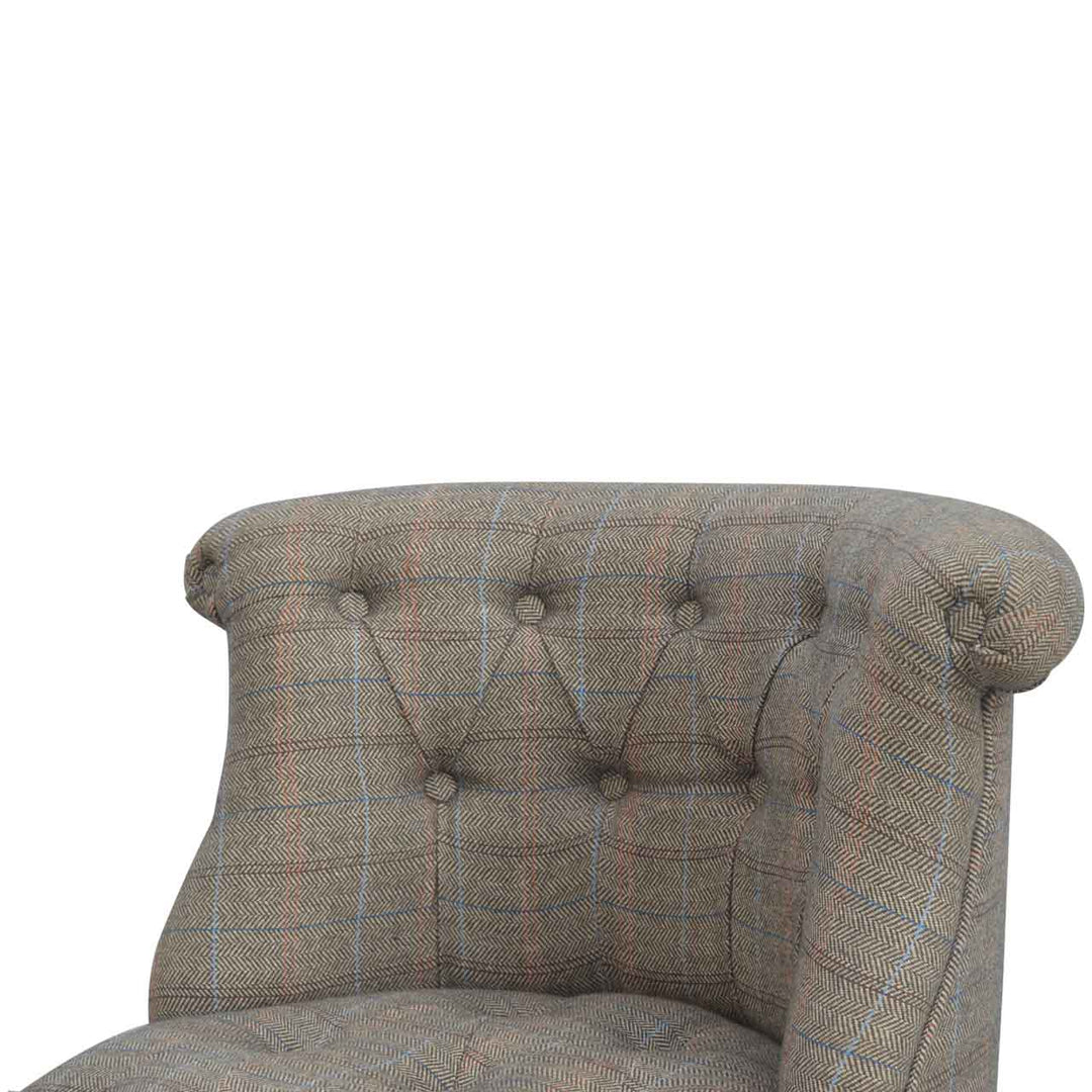 Small Multi Tweed Accent Chair - TidySpaces