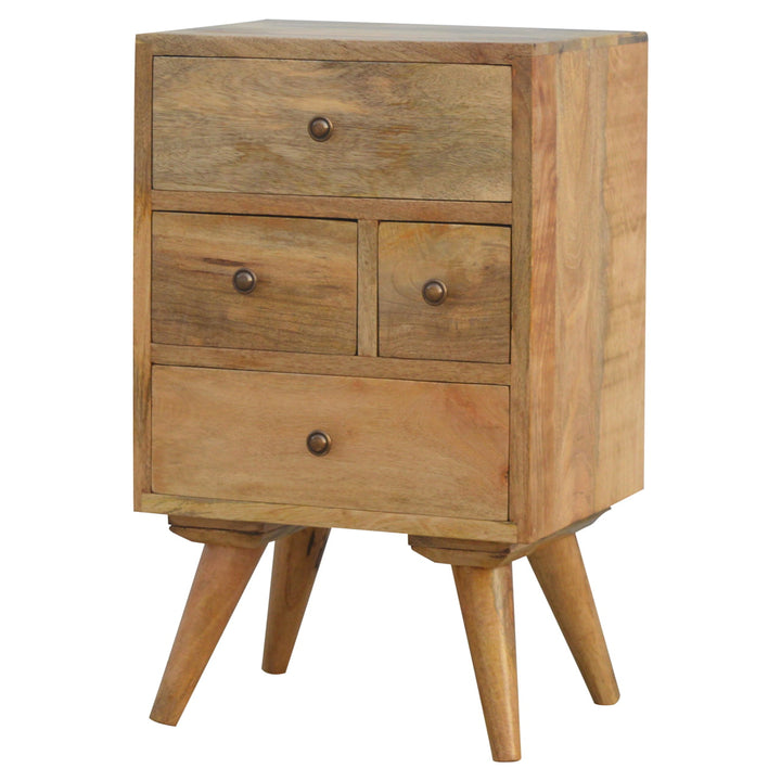 Nordic Style 4 Drawer Multi Bedside - TidySpaces