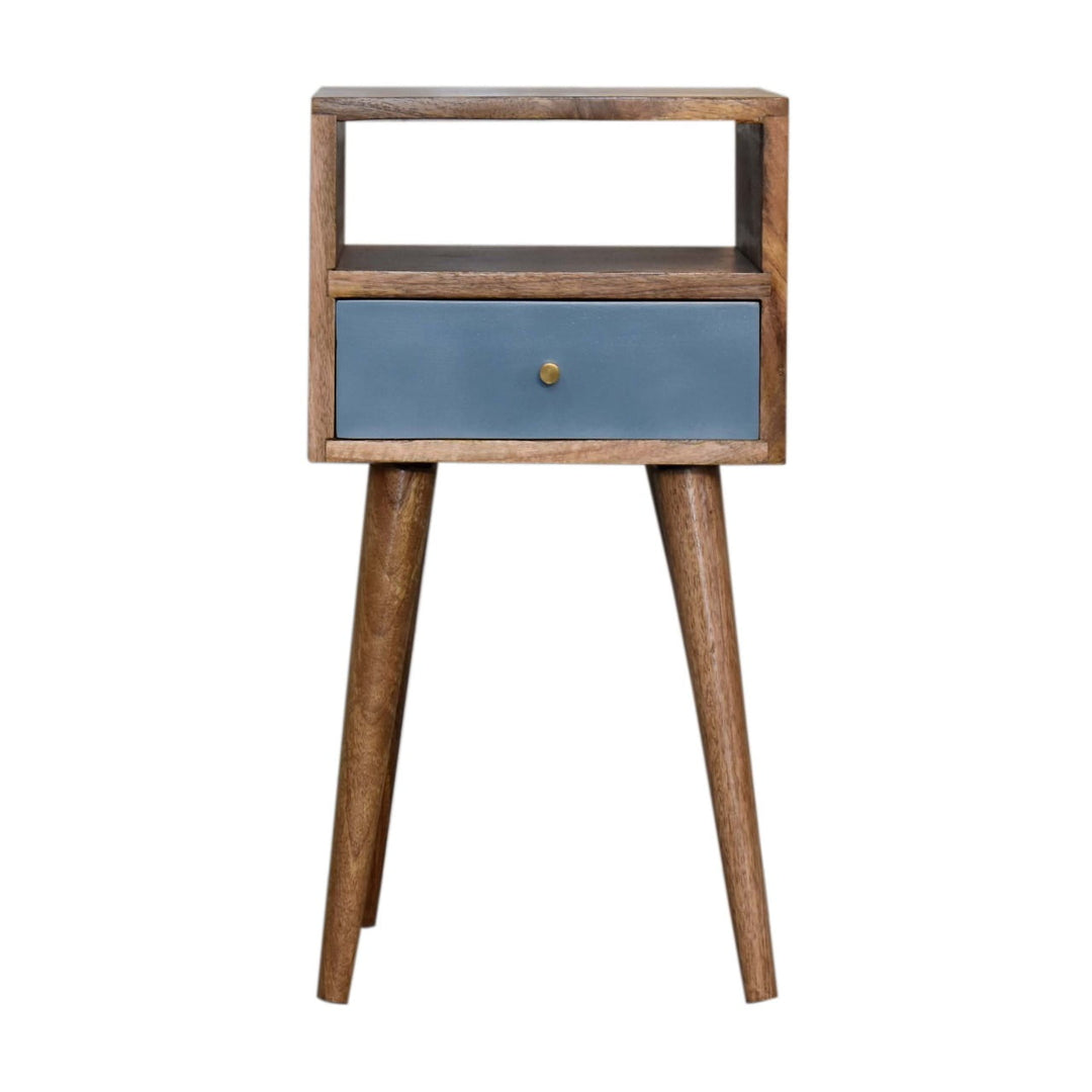 Mini Blue Hand Painted Bedside - TidySpaces