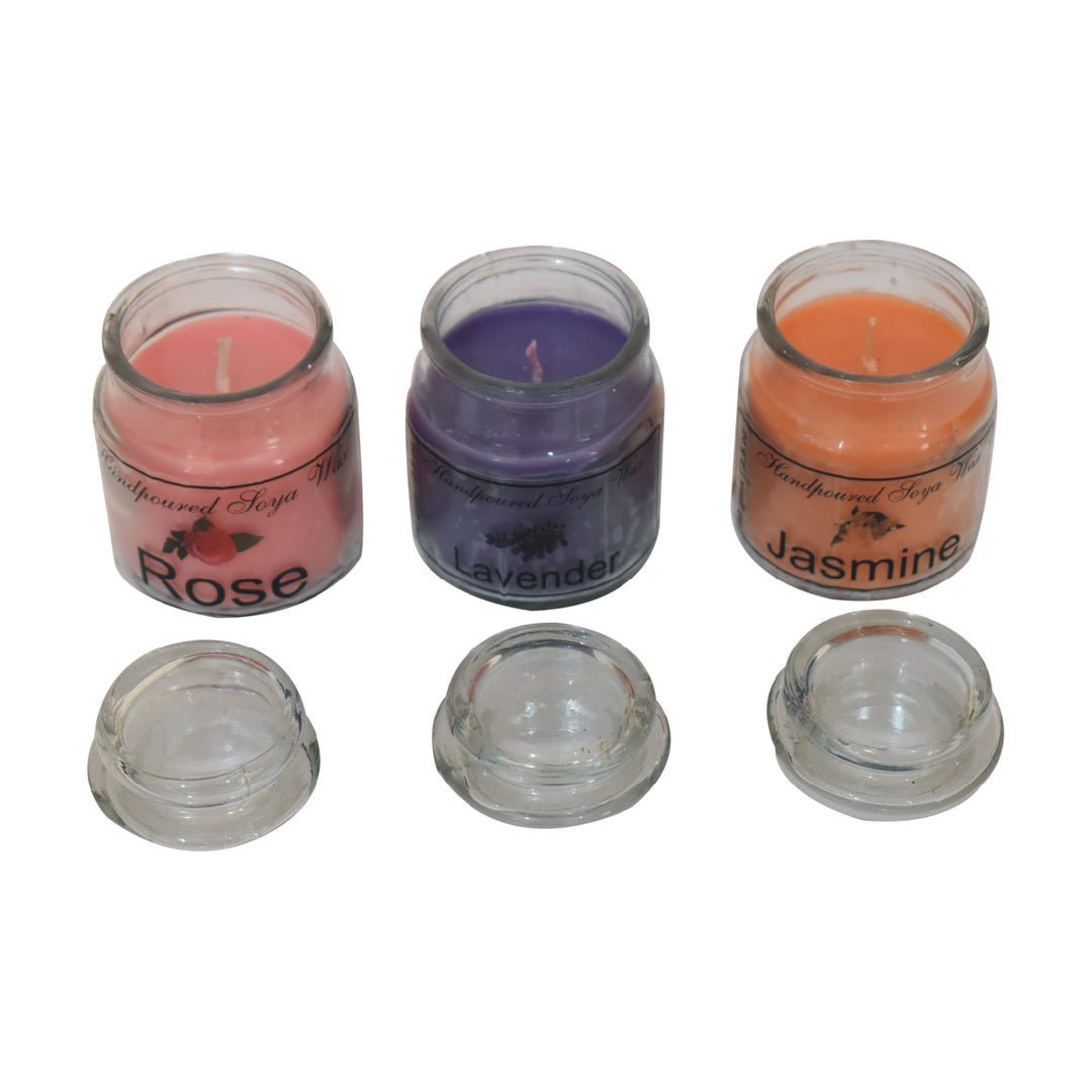 Hourglass Candles (Rose, Lav, Jas) - TidySpaces
