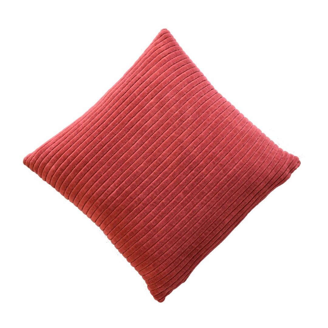 Ribbed Red Cushion Set of 2 - TidySpaces