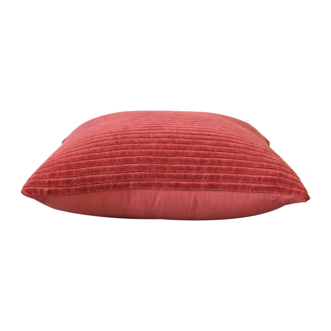 Ribbed Red Cushion Set of 2 - TidySpaces