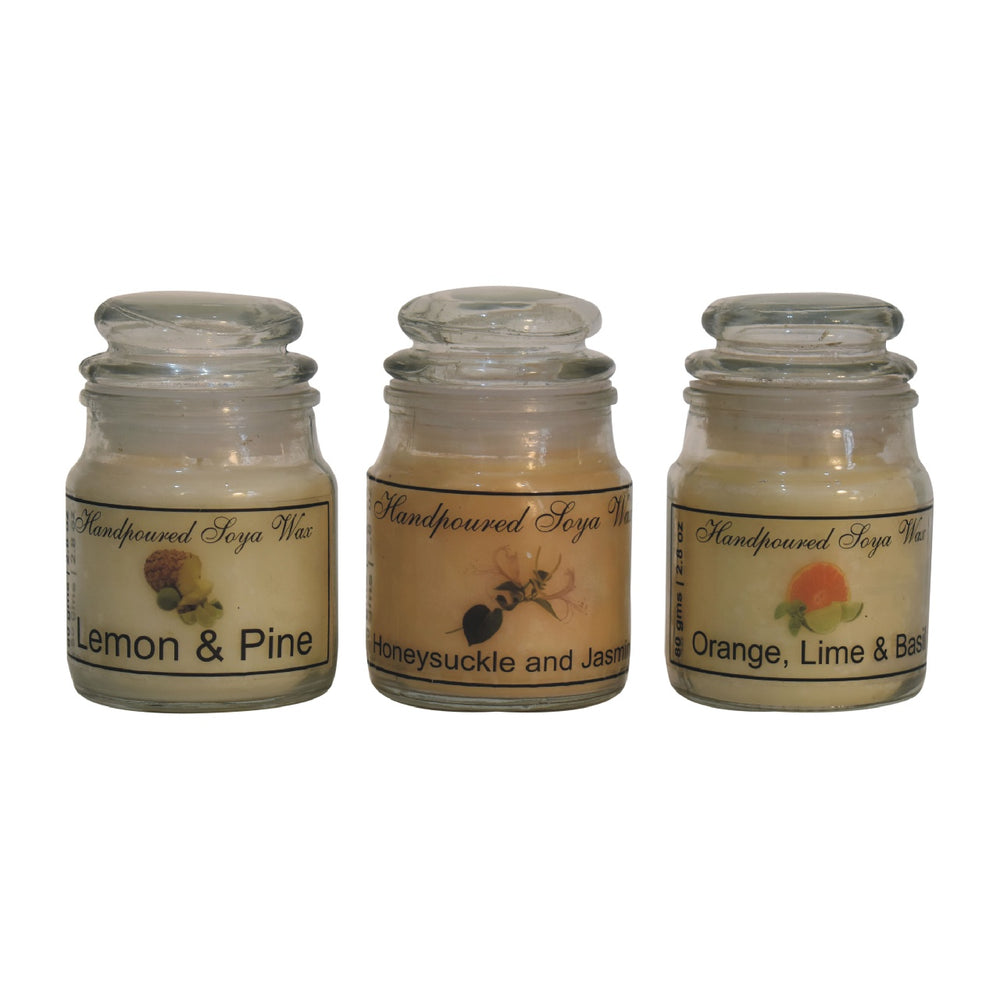 Hourglass Candle Set of 3 (Fruit - TidySpaces