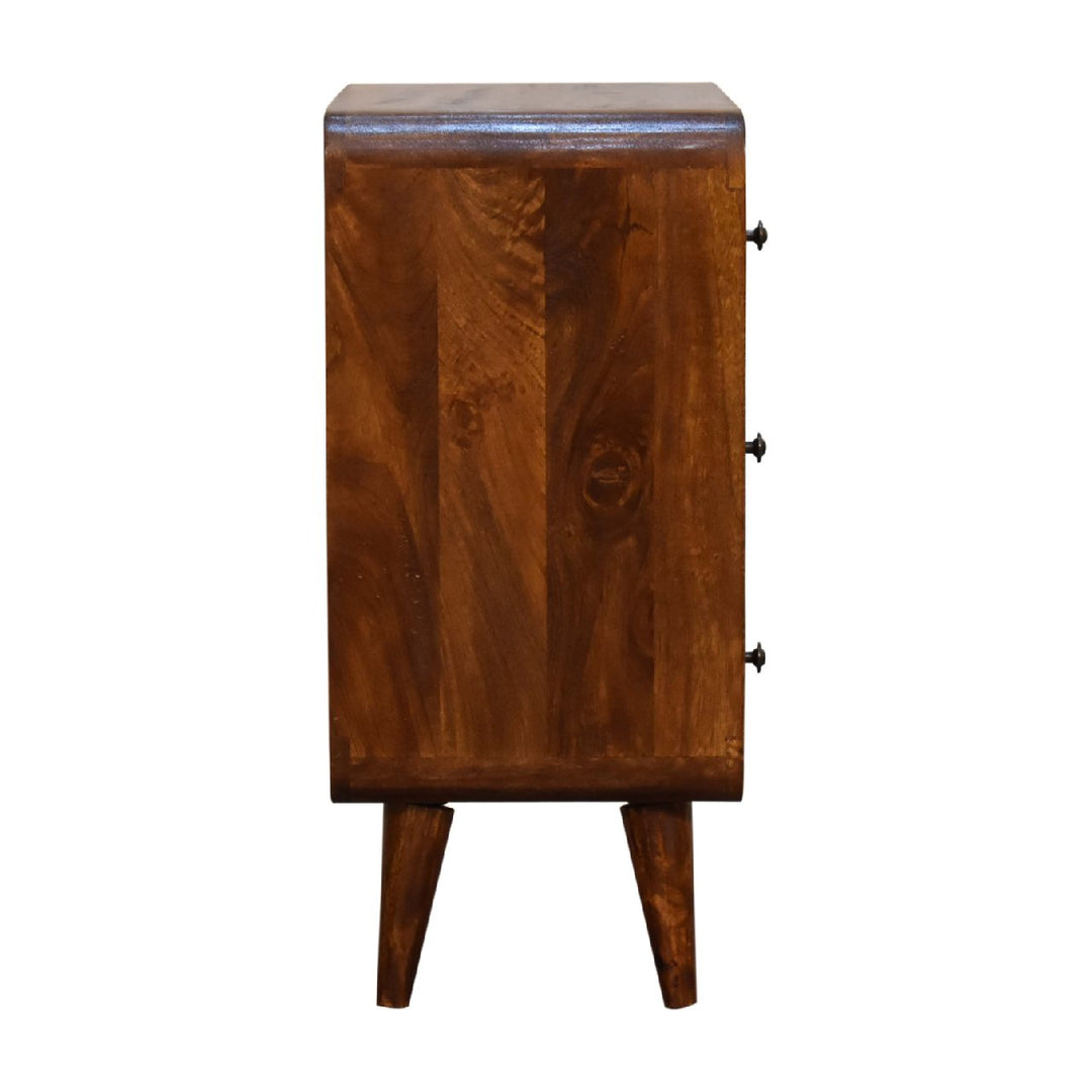 Mini Curved Chestnut Chest - TidySpaces