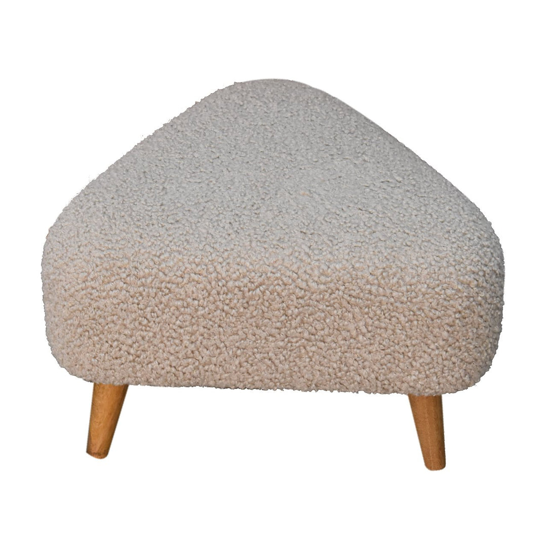 Mud Boucle Triangle Footstool - TidySpaces