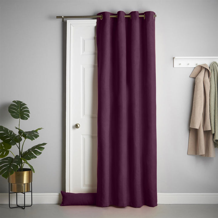 Velvet Chenille Door Curtain (Ring) - TidySpaces