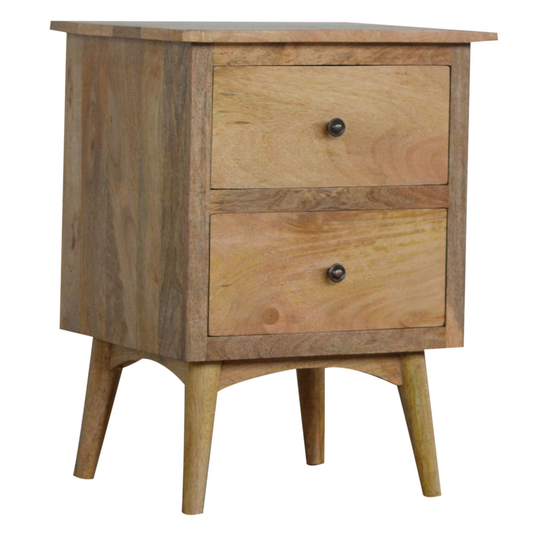 Nordic Style Bedside with 2 Drawers - TidySpaces