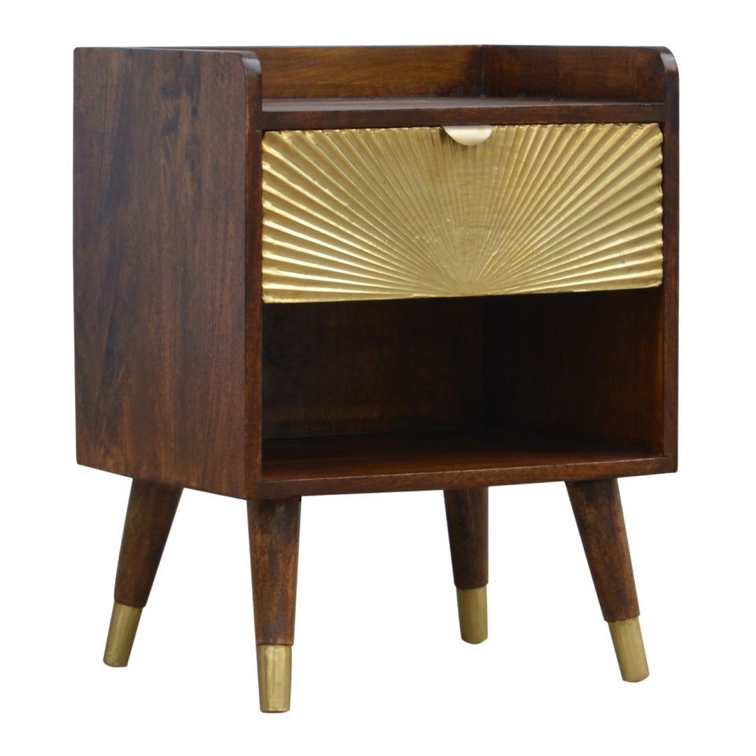 Manila Gold One Drawer Bedside - TidySpaces